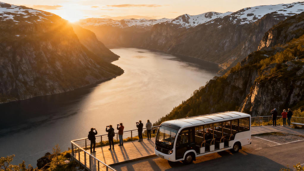 Tourist taking photos