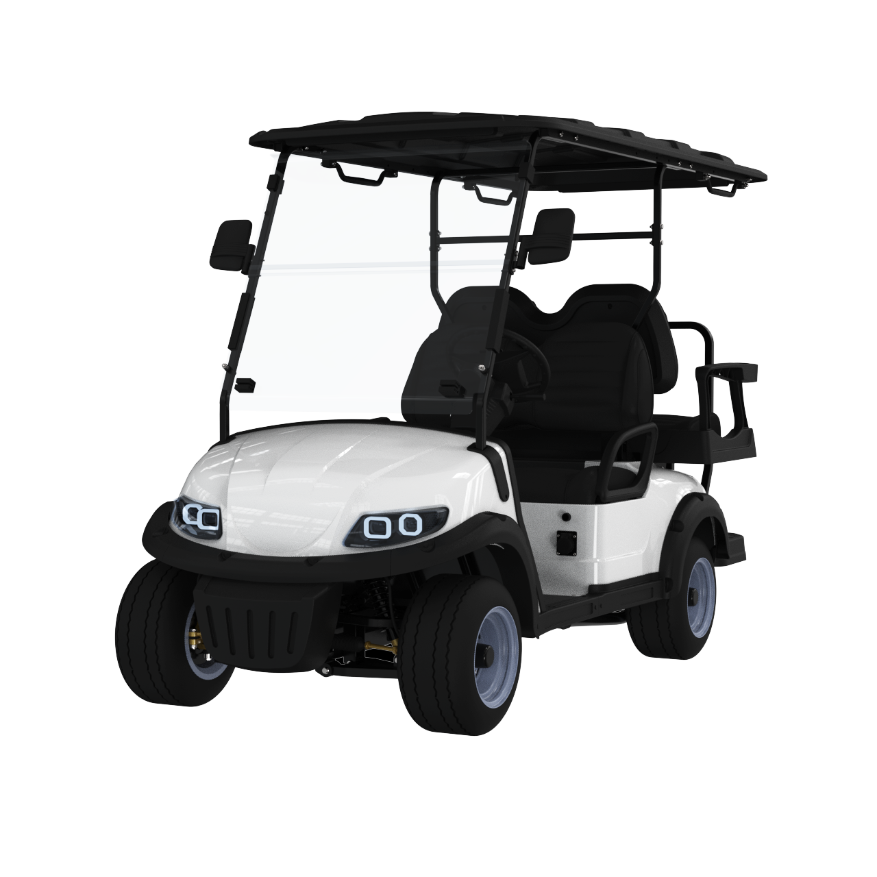 Browse our versatile 4 seater golf carts. All models are electric, street legal, and built for various transportation needs.