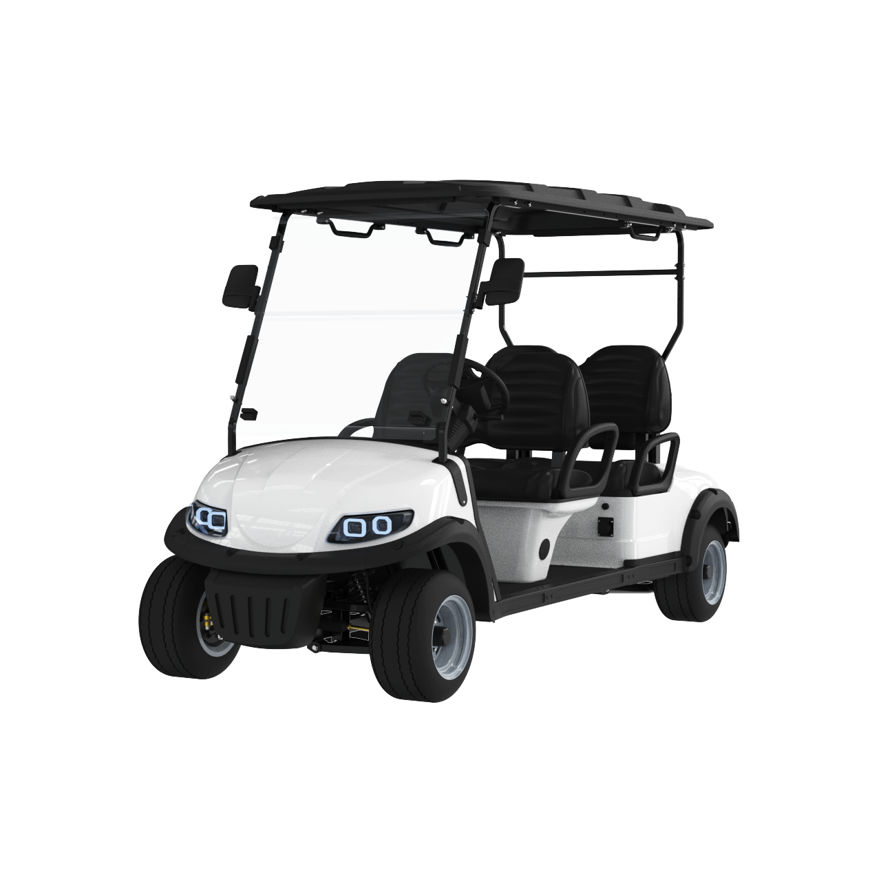 Browse our versatile 4 seater golf carts. All models are electric, street legal, and built for various transportation needs.