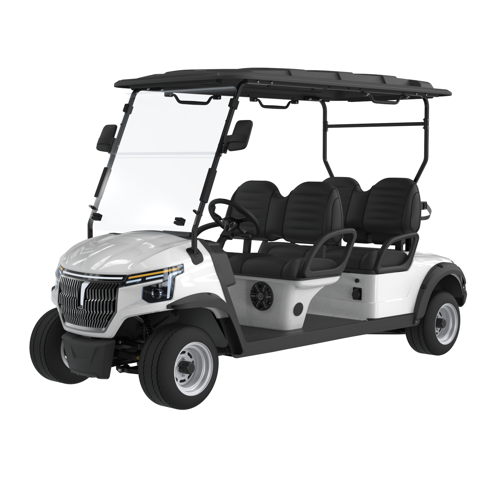 Shop our 4 seater street legal golf carts. These electric models are perfect for family transportation and commercial applications.