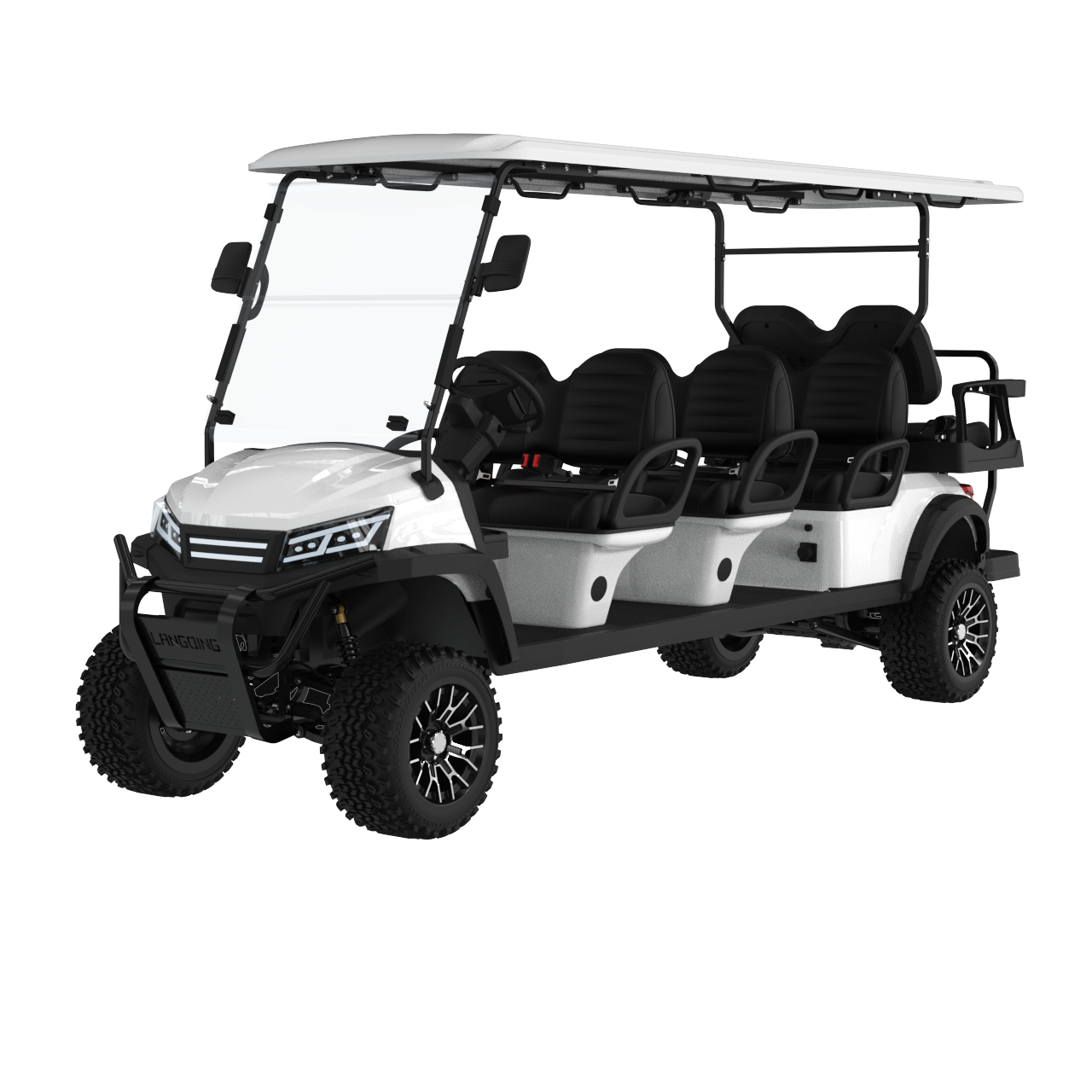 Shop our street legal 8 seater golf carts. These electric models provide comfortable, eco-friendly transportation for larger groups.