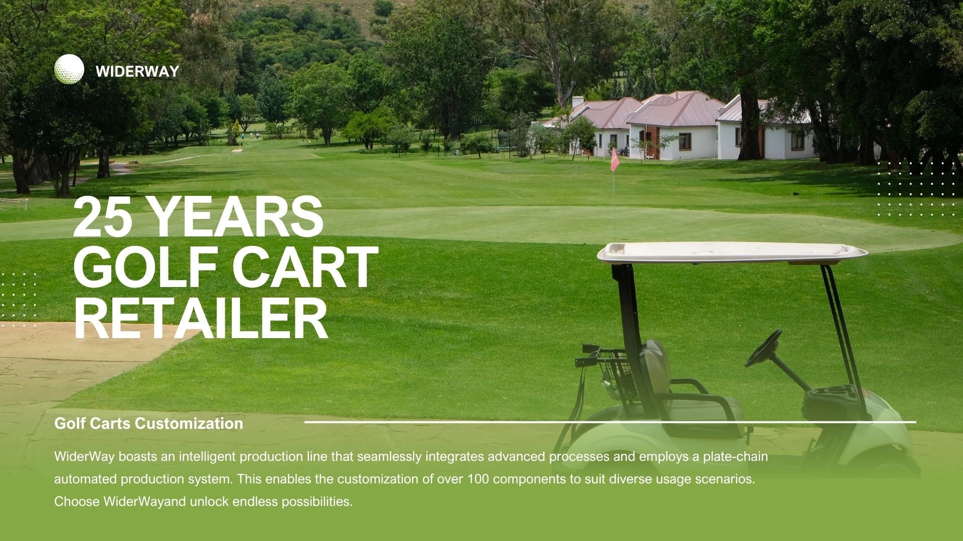 Widerway offers premium electric golf carts for sale, including street legal golf carts & reliable city sightseeing buses. Durable, eco-friendly vehicles for resorts, campuses & urban tours.