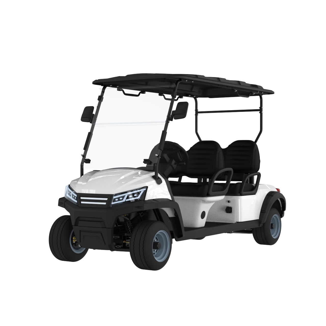 Discover our mid-size 4 seater golf carts. Choose from electric and street legal models designed for comfort and versatility.